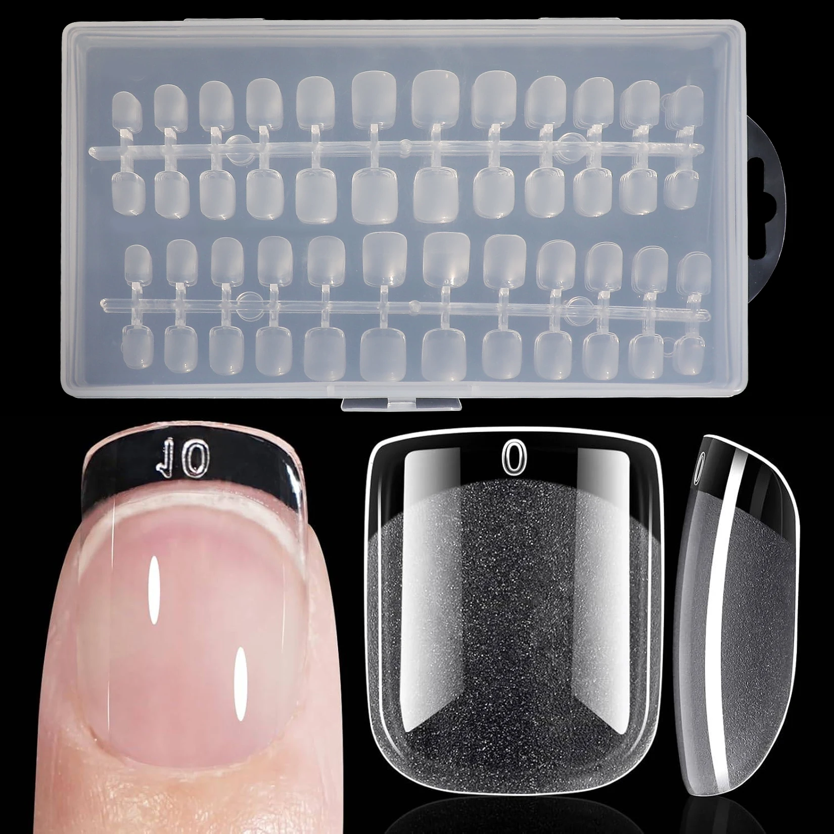 

240 матовых акриловых накладных ногтей цвета нюд, миндалевидной формы, короткие, с полупрозрачным эффектом, мягкие гелевые, скульптурные, в виде капсул