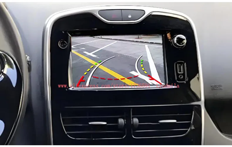 Rückfahrkamera für Renault Clio 4 IV 2012~2019 kompatibel mit Media Navigation OEM Originalbildschirm Rückfahrkamera-Set – Detail 4