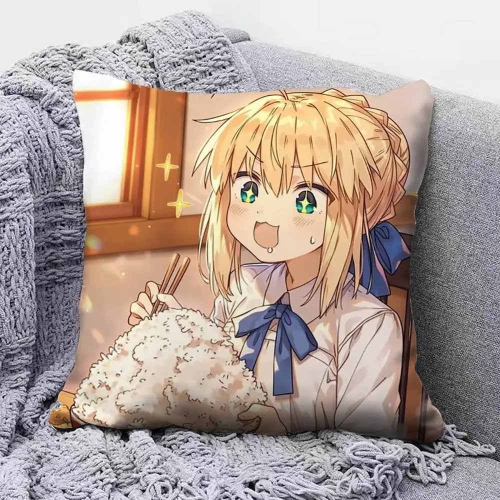 Artoria Pendragon Saber Fate Fgo FSN Home Sofa Cushion Covers and Aecorative Custom Pillow Covers - view 3
