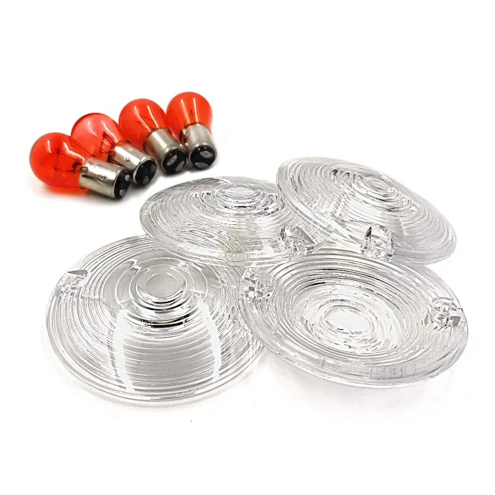 

Motorcycle Turn Signal Lens for 1986-2012 Davidson Electra Glides Road King Heritage CLEAR