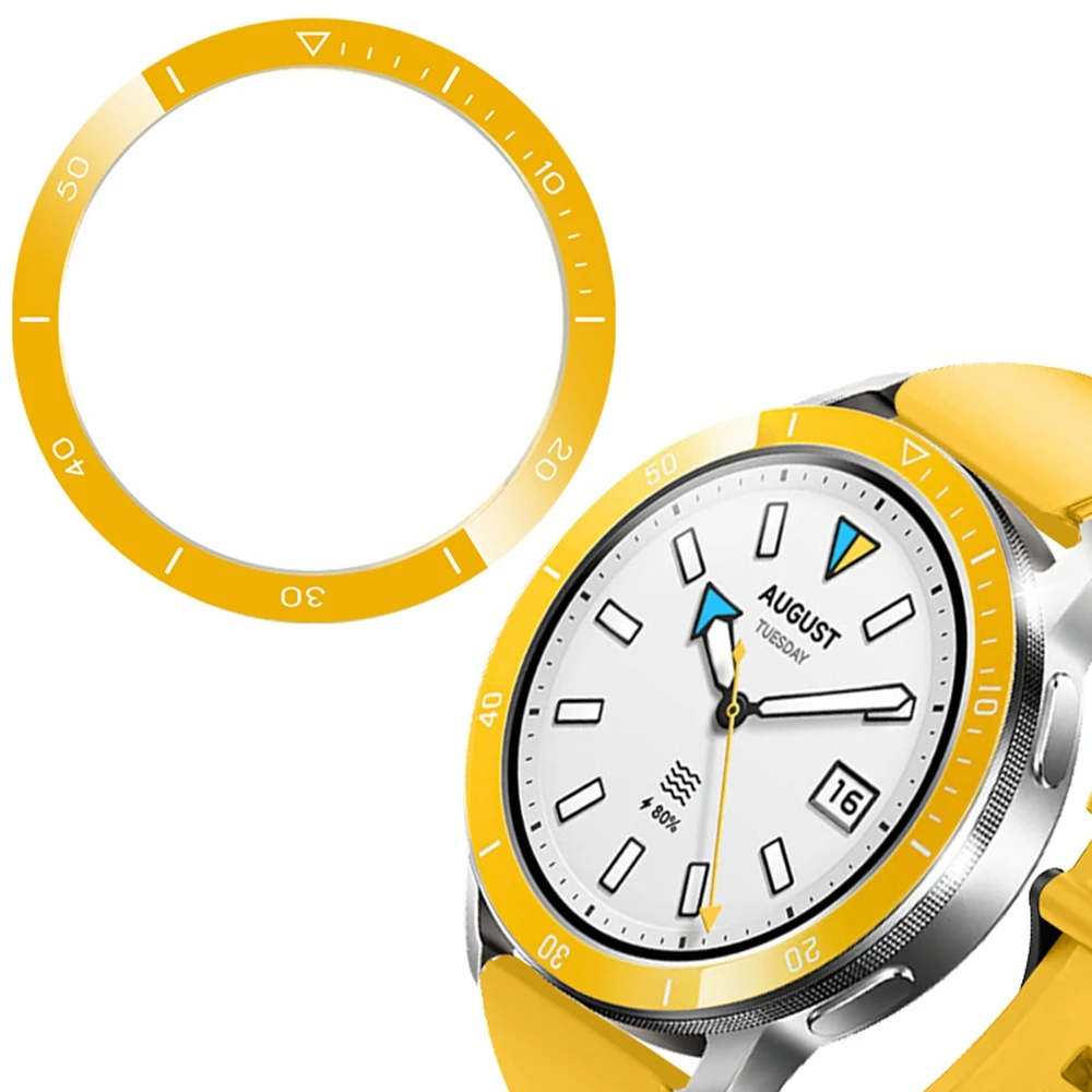 

Для Xiaomi Watch S4/S3 Металлический ободок для часов Аксессуар для умных часов - желтый