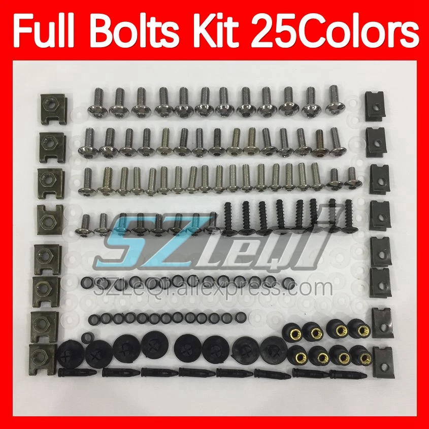 Fairing Bolts Full Screw Kit For KAWASAKI NINJA ZX250 ZX 250 R 250R ZX250R 2008 2009 2010 2011 2012 Body Bolt Screws Nuts 268ps