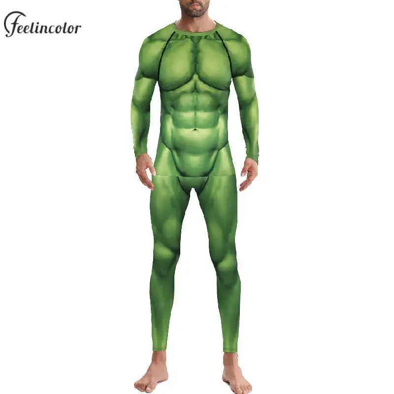 

Men Green Muscle Printed Shirt Leggings Sporty Gym Wear Bodybuilding Workout Set Fitness Outfit Fashion Casual Suitsmale Clothes