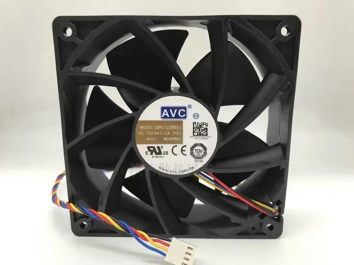 Free shipping original DBPJ1238B2G 12V 3.12A 12cm Core Dynamic Ant Wing Bit E9 cooling fan