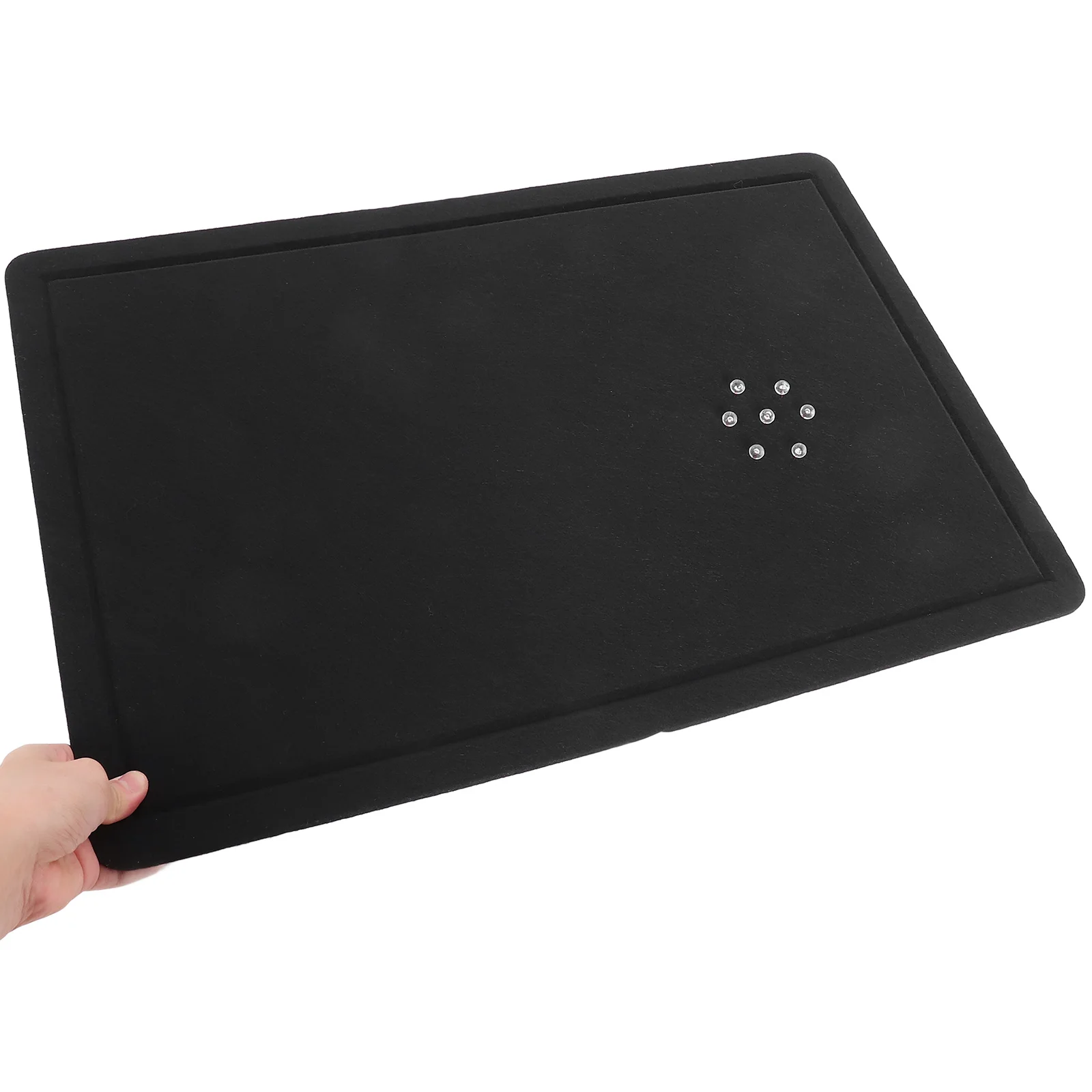 1 مجموعة نشرة اللباد الأسود لديكور الحائط المنزل مكتب رسالة المنظم متعدد الاستخدام لوحة إعلانية لوحة إعلانية صغيرة جدار جبل لوحة #2