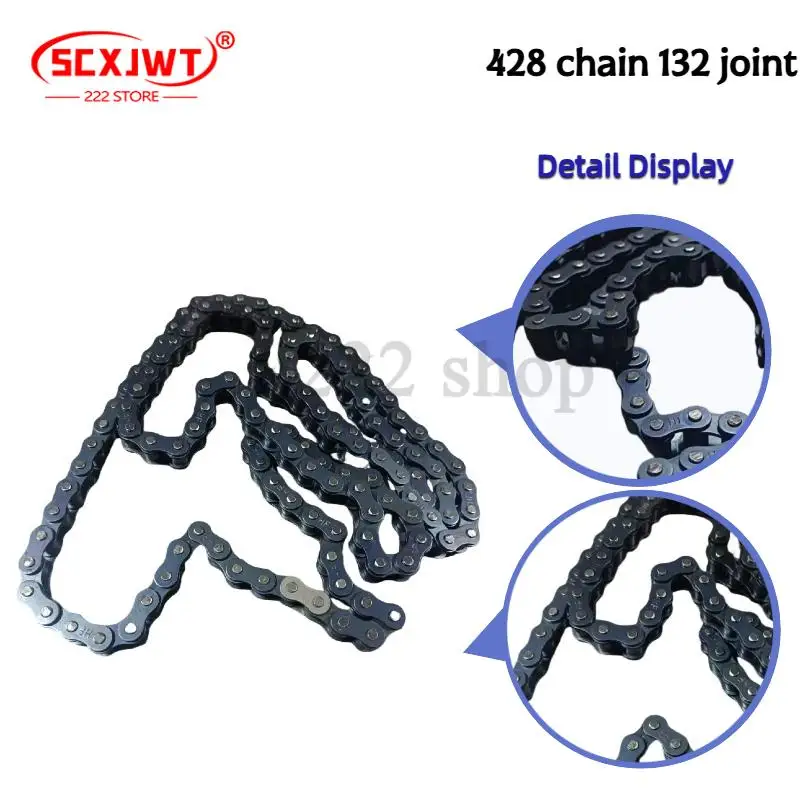 

Цепь премиум-класса 4328 (132J428H) и аксессуары для металлической пряжки цепи: прочные детали двигателя и цепи мотоцикла