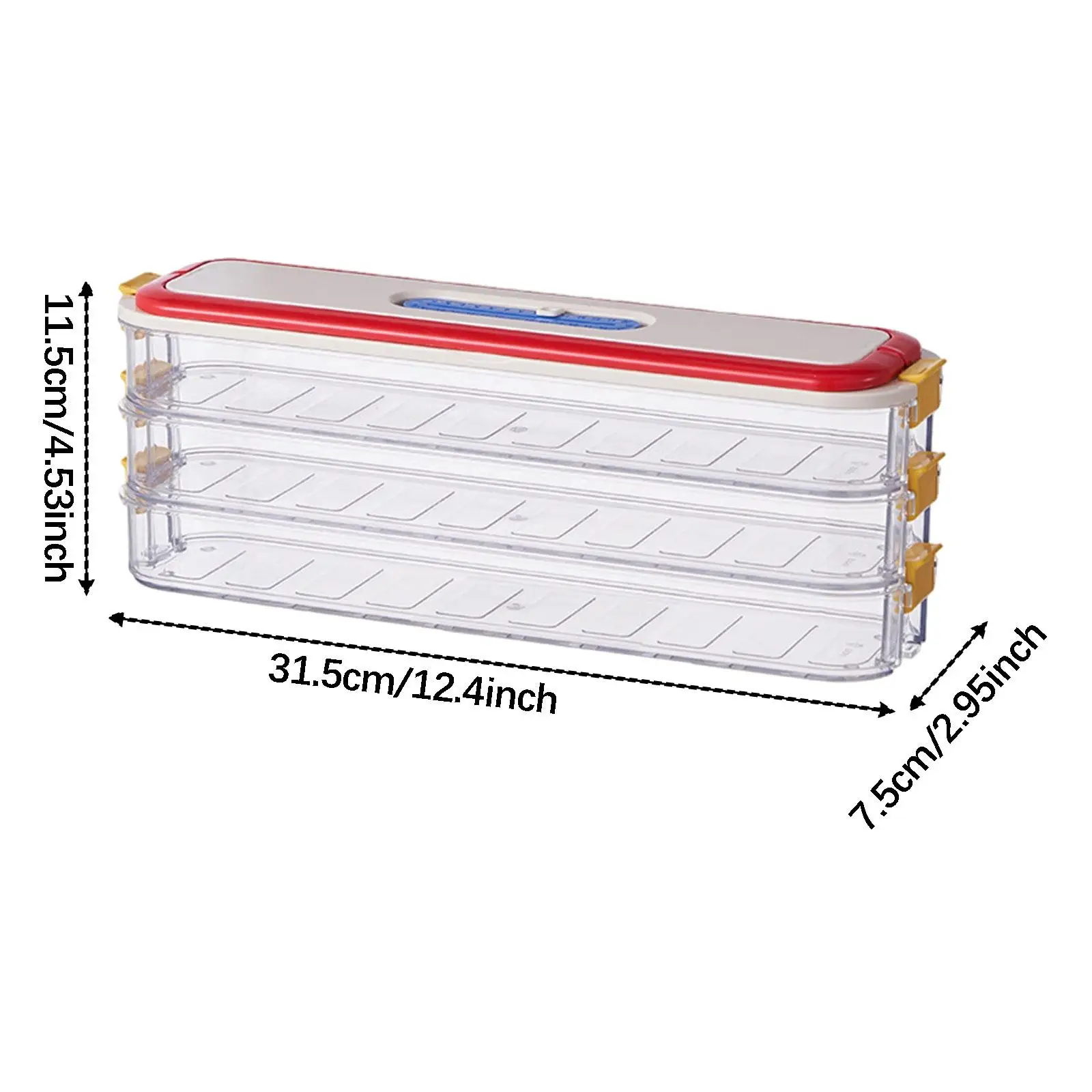 صناديق تخزين الزلابية المجمدة، متينة وقابلة للتكديس لصندوق الكعك واللحم