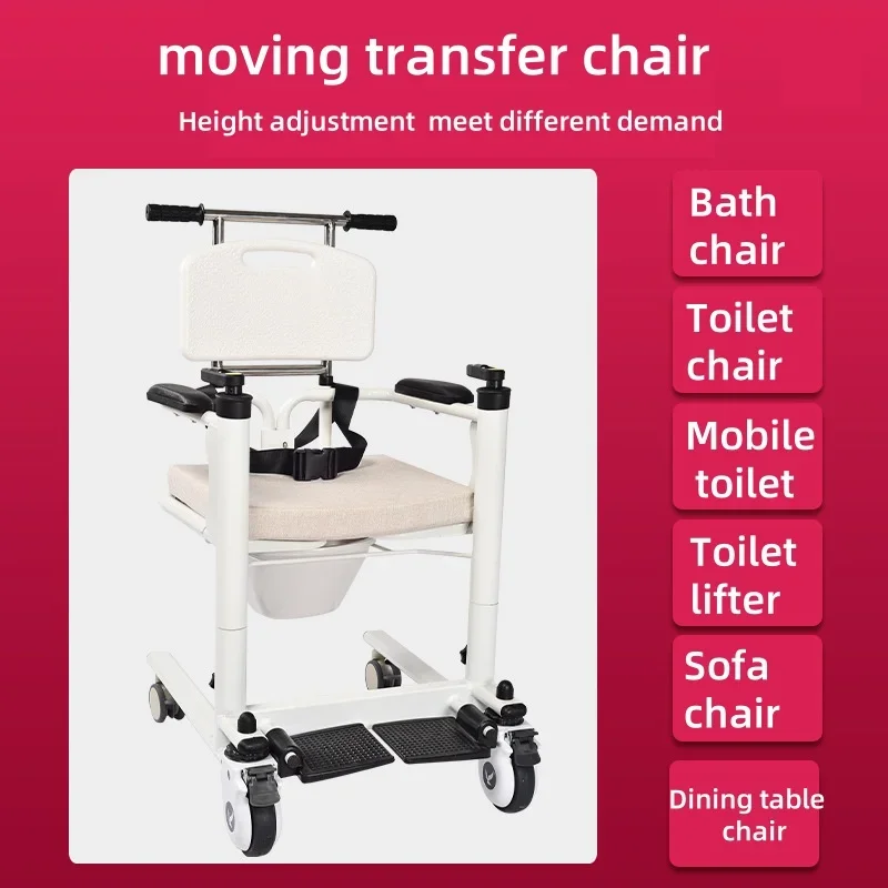Customizable Bedridden Patients Lifting Device Commode Chair Bathroom Toilet Stair Manual Lift Chair