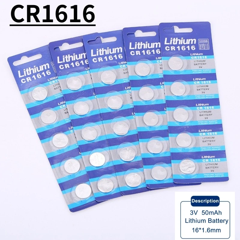 

5-30 шт. CR1616 3 В литиевая батарея для автомобиля с дистанционным управлением, часы, будильник, электронная игрушка DL1616 BR1616, кнопка типа «таблетка»