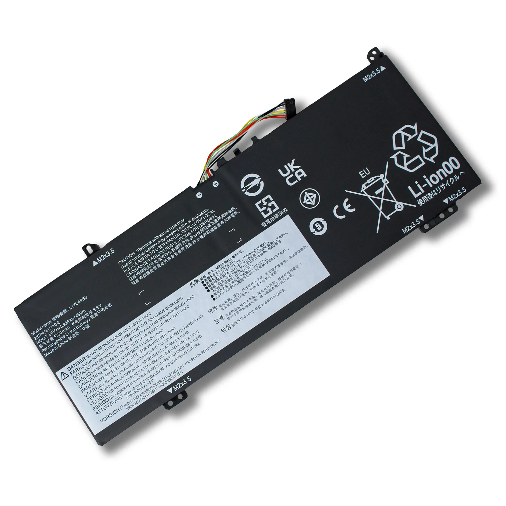 45wh 5920mah For Lenovo XiaoXin Air 14IKBR 15IKBR L17C4PB0 Laptop Battery 7.4V