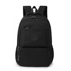 Mochila de viaje versátil para mujer, tela de nailon impermeable, gran capacidad, tendencia de moda femenina, mochila sencilla para mujer