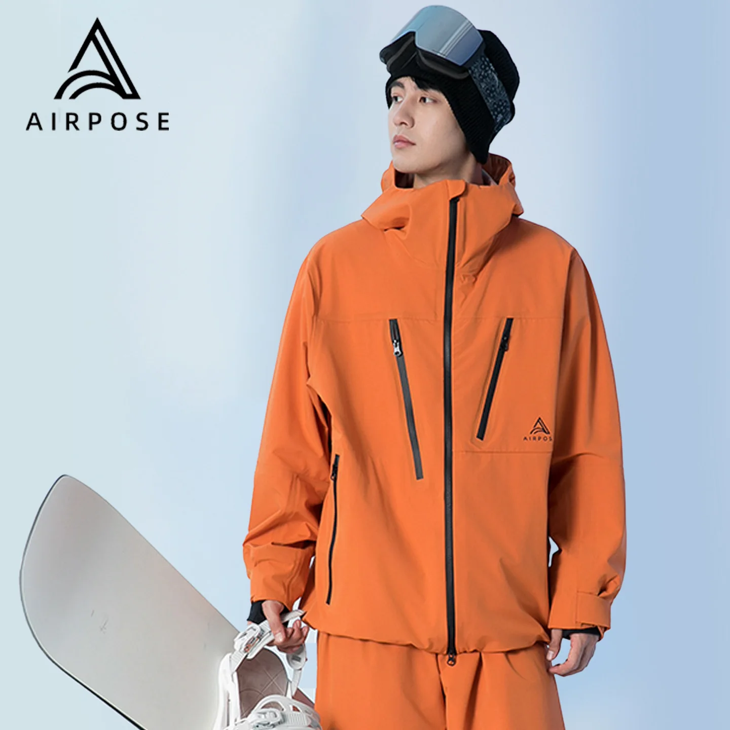 AIRPOSE 2025 3 في 1 سترة تزلج الرجال النساء 3L قشرة صلبة مقاوم للماء يندبروف انفصال الحرارية بطانة معطف الثلوج للرياضة في الهواء الطلق