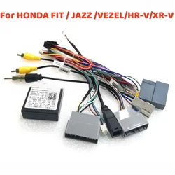 For HONDA FIT / JAZZ / ELYSION/JADE/VEZEL/HR-V/XR-V Android 2 DinCar Radio Canbus Box Decoder Wiring Harness Adapter Power Cable