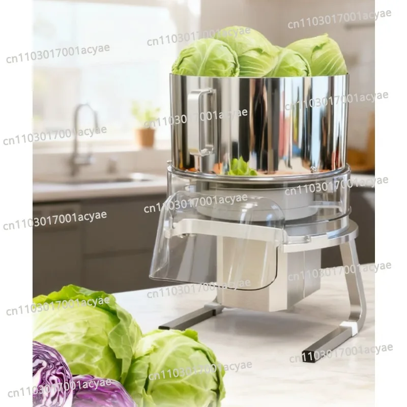 110/220V Desktop Cabbage Shredder Vegetable Salad Purple Olive Shredding Machine Sharp Blade Large Head Onion Cutting Tool