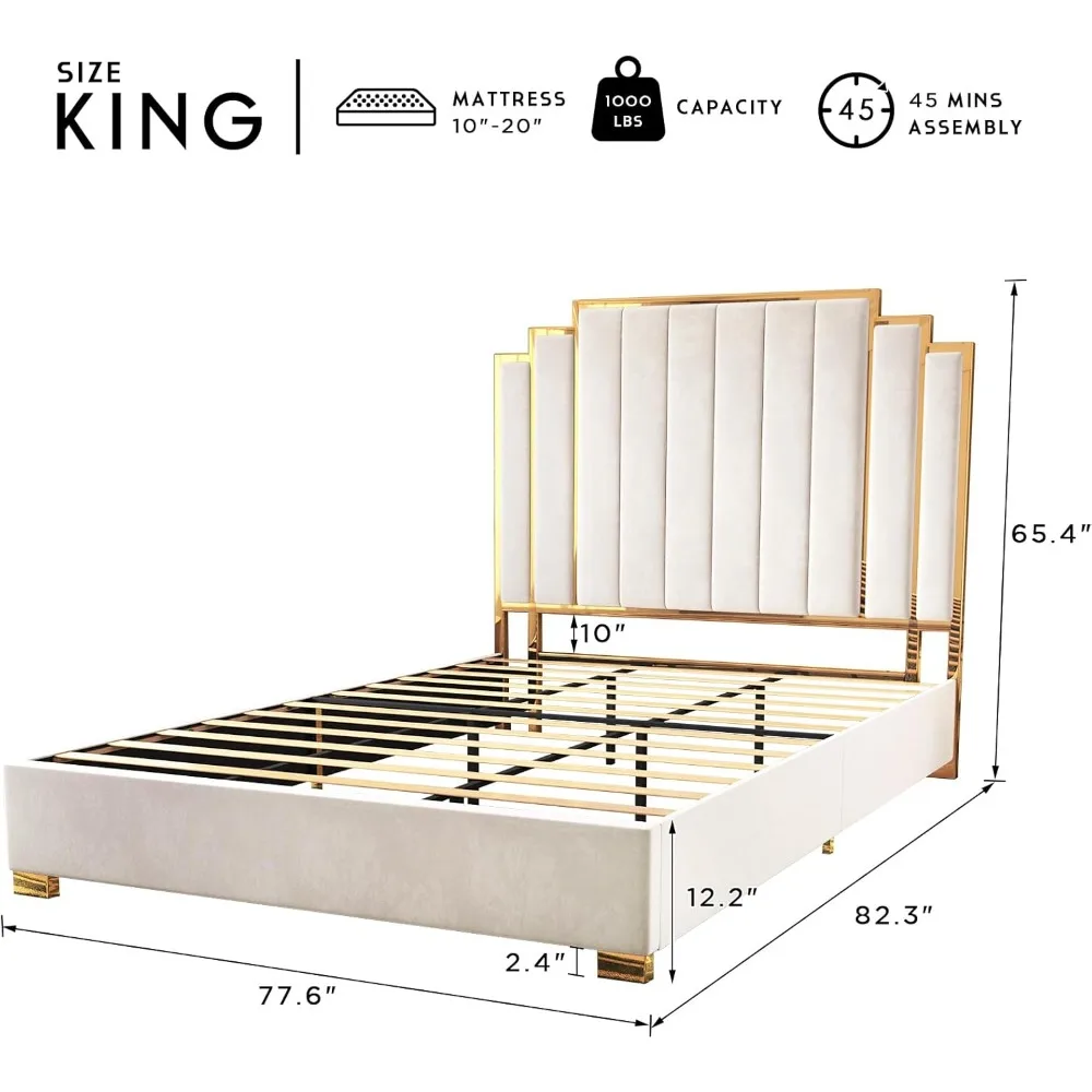 King Size Bed Frame and 65