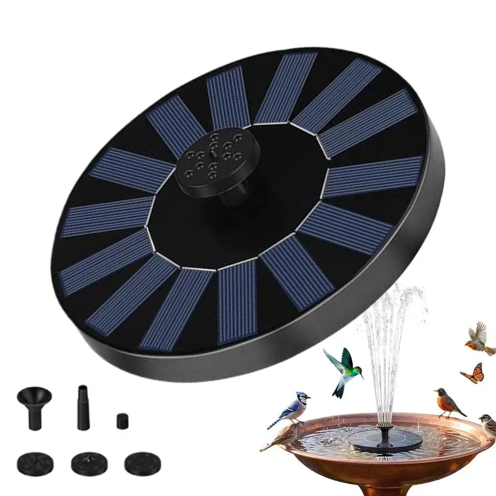 13/16/18cm Solarbetriebene Vogelbad-Springbrunnenpumpe Schwimmender Solar-Wasserbrunnen für Teich und Pool Wasserfallbrunnen Schwimmende Wasserpumpe – Detail 4