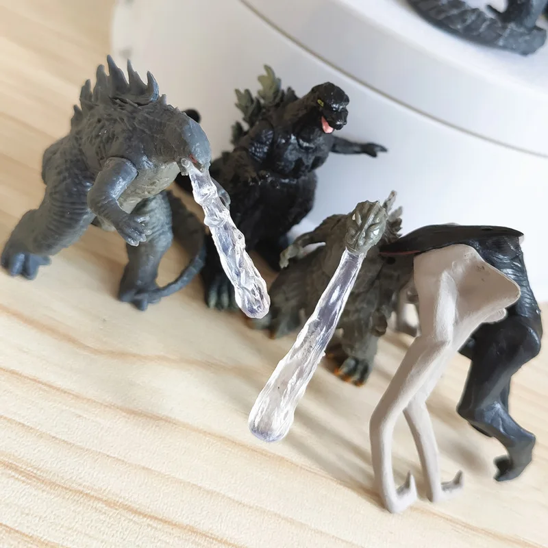 8pcs Godzilla Action Figure Anime Mini Model PVC Movie Dinosaur 5cm Toys for Boys Figma Gift for Kids Godzilla VS King Kong