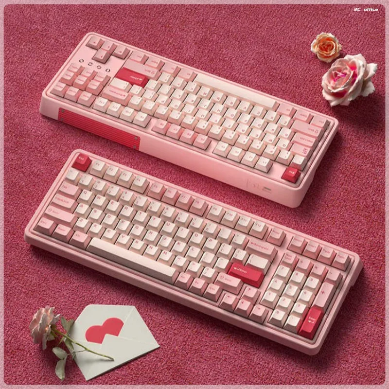 Venling Cmk87 Pro Mechanical Keyboard Ttc Love Axis 3 Mode 87 Keys Hot Swapable Pbt Two-Color Key Cap Game Keyboard