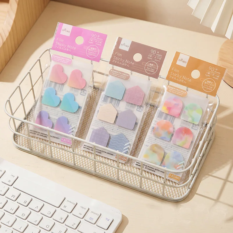 Wholesale 24 Packs Colorful Waterproof Arrow Sticky Notes Student Label Stickers Bookmarks Guidance Reading Office Supplies Bulk