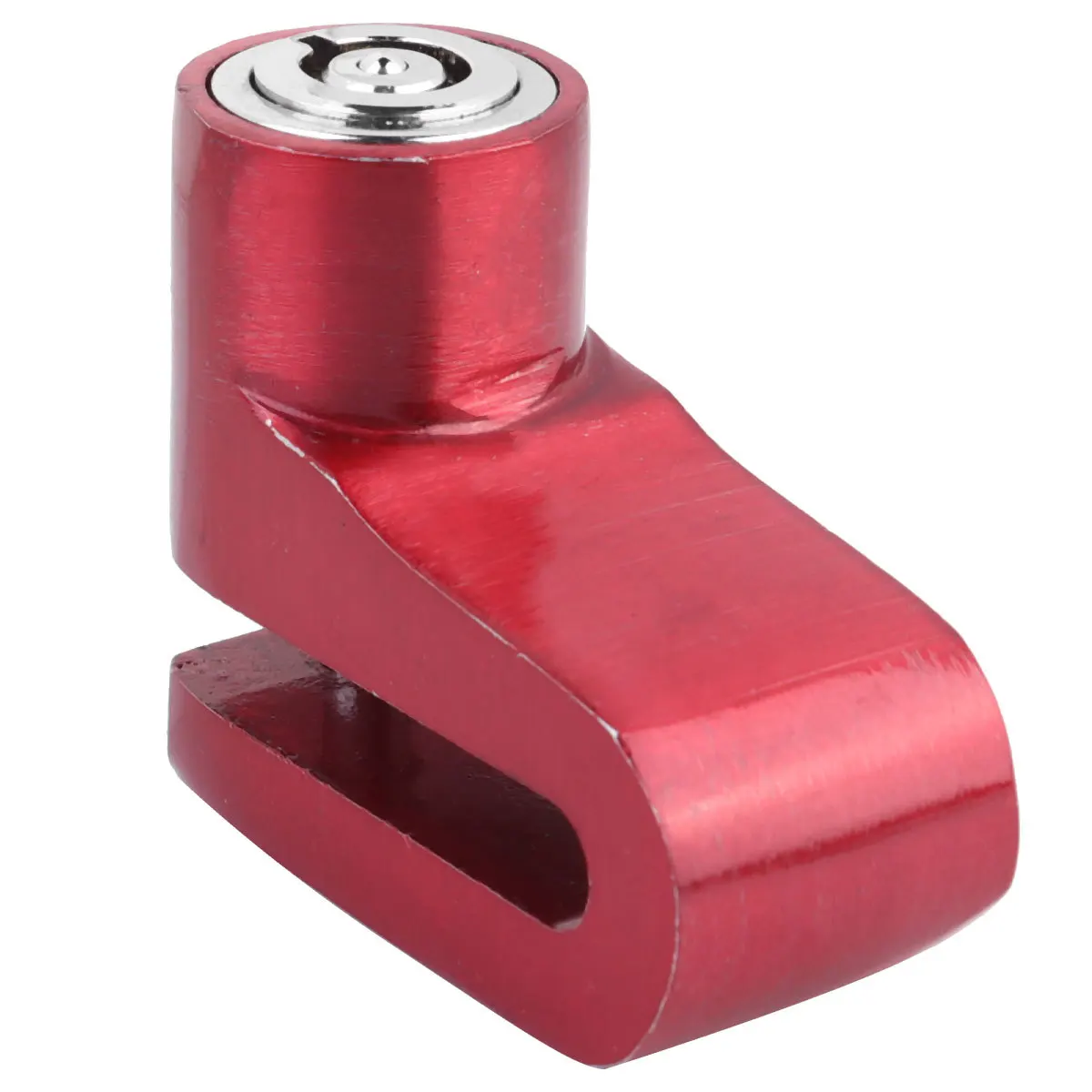 

1Pcs Disc Brake Lock for Motorcycle Small and Elegant Anti Theft Lock Press Keyless Unlocking Security for Scooter Bike Red
