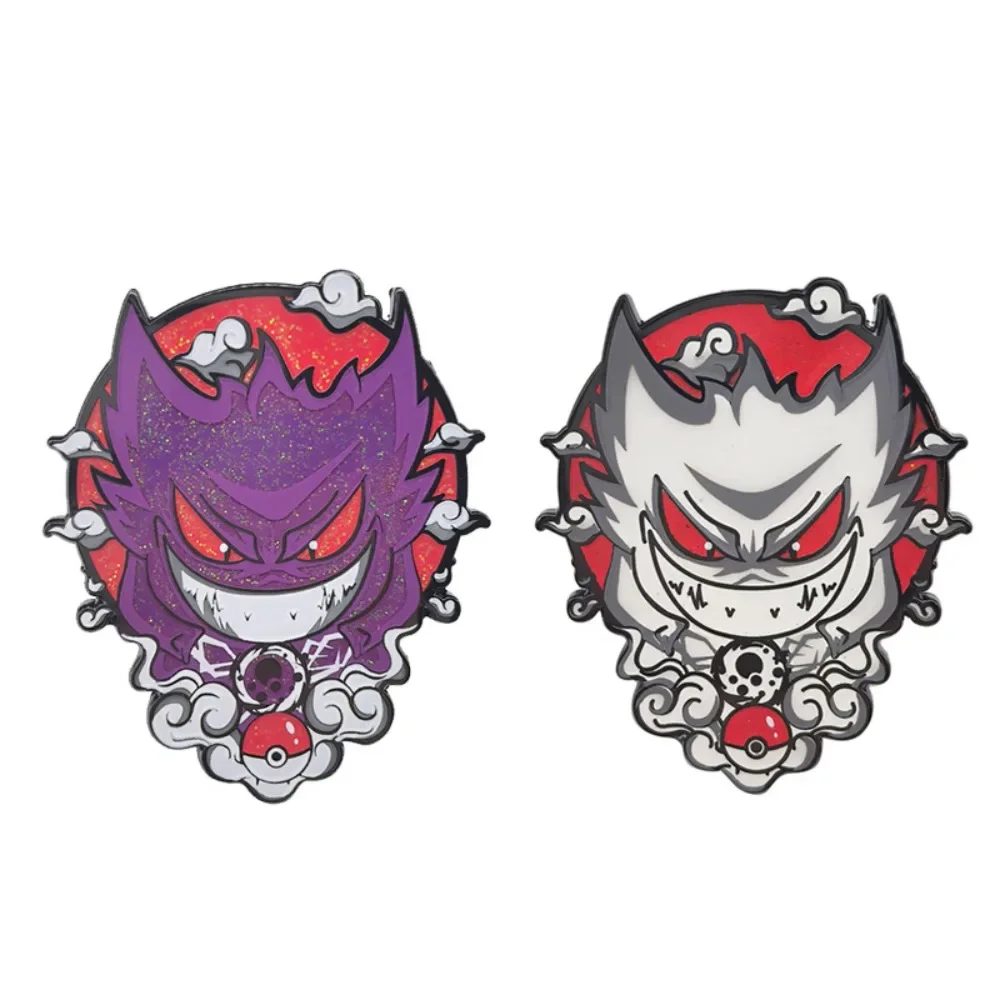 Anime Peripheral Glisten Gengar Noctilucent Series Cartoon Clothes Metal Brooch Backpack Decoration Badge Festivals Gift