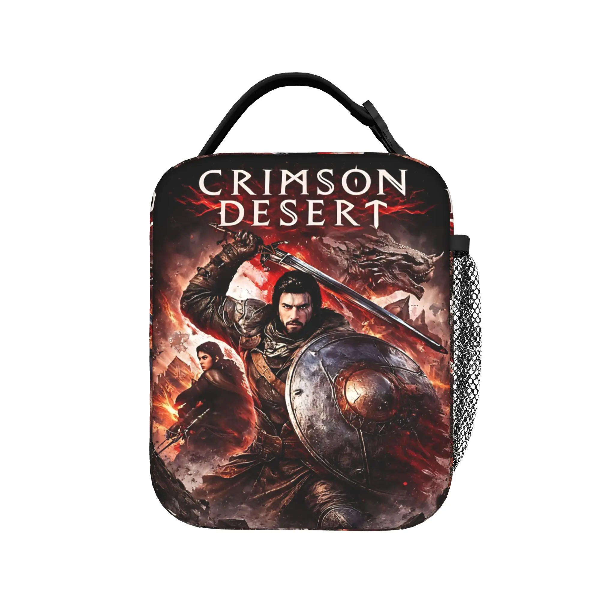 Crimson Desert Insulated Lunch Bags Cooler Bag Reusable,Meal Container  Portable Tote Lunch Box Girl Boy College  Travel