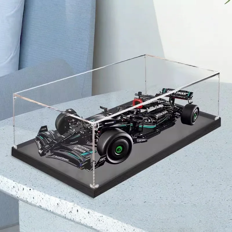 3mm Dustproof Display Box for lego 42171 F1 Super Racing Cars Display Case Storage Box Organizer(Lego Set not Included)