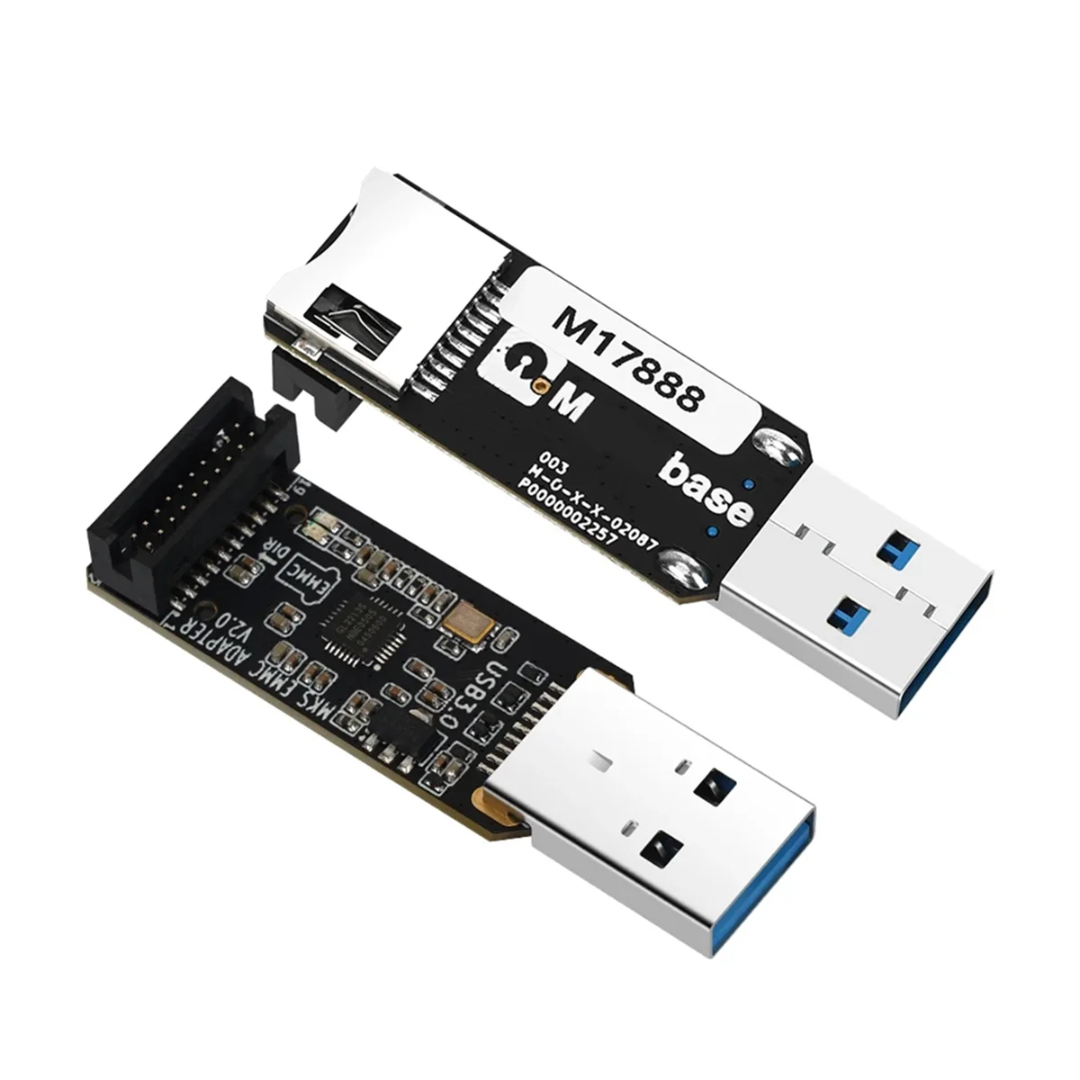 HOT AC18 For MKS EMMC-ADAPTER V2 USB 3.0 Card Reader for MKS EMMC Module Micro-SD TF Card MKS Pi MKS SKIPR
