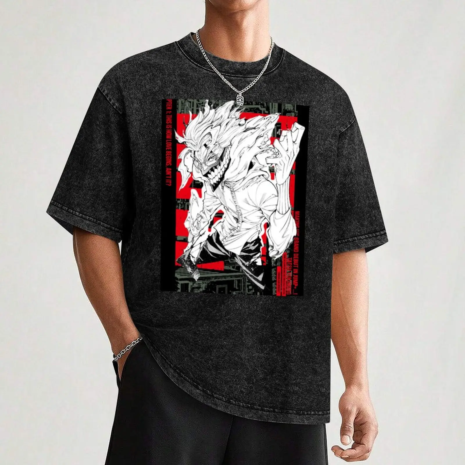 DanDaDan - Ken Takakura - Okarun - Manga Design T-Shirt anime clothes sublime street wear mens tall t shirts