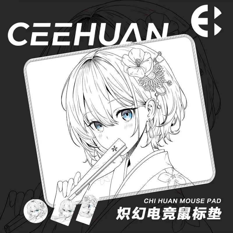 Japanese Manga Girl Rubber Mouse Pad Large Computer Office Game Table Mats Anti-fouling Anti-slip Mousepad computer Components