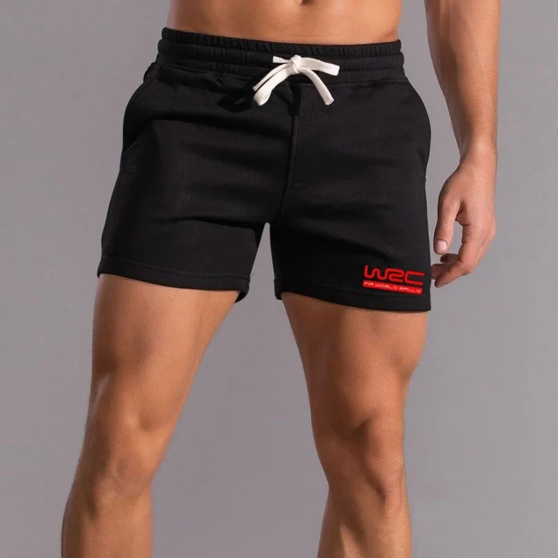 

2025 Summer Sports Men's Gym Shorts Summer Casual American Shorts Men's Casual Running Shorts Side Bag Beach Casual Shorts