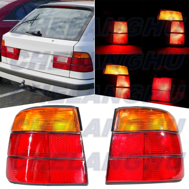 

Pair Outer Side Tail Light Rear Lamp 63211384009 63211384010 For BMW E34 525i 530i 540i 1988 1989 1990 1991 1992 1993 1994 1995