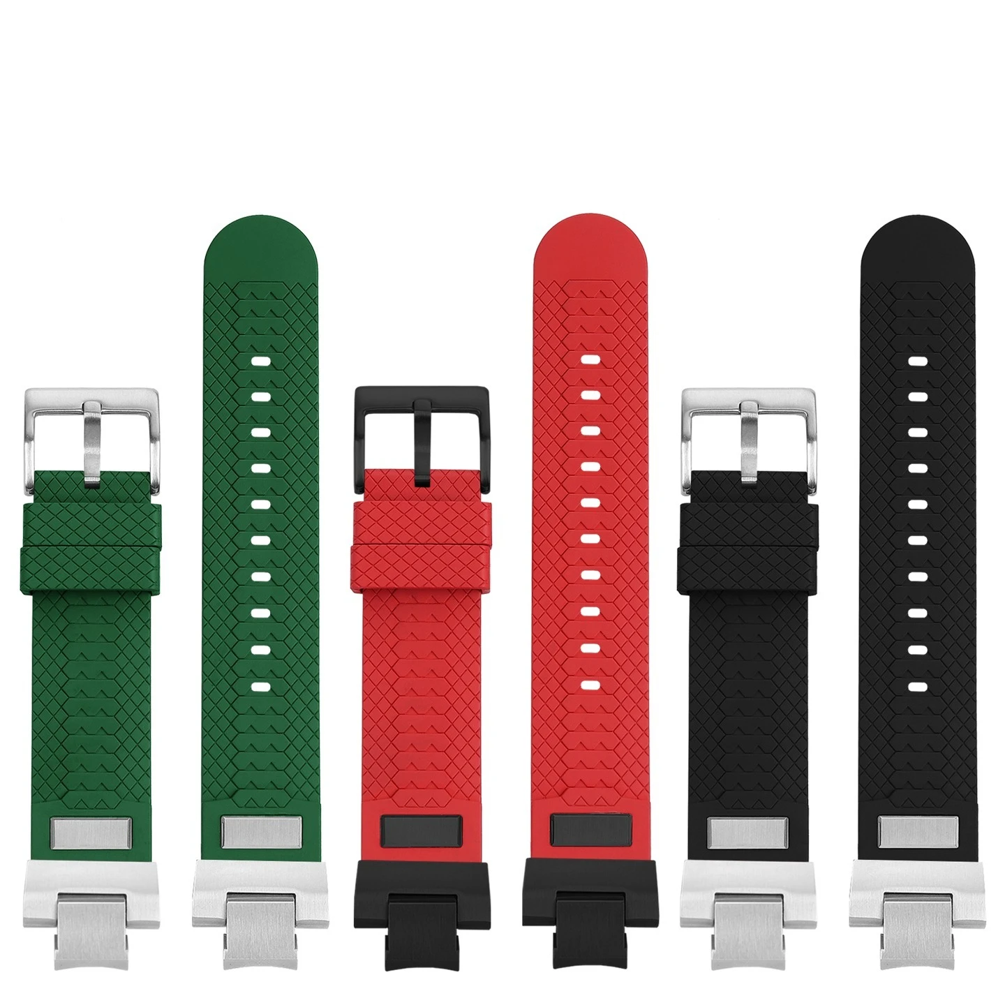 Suitable for Casio G-SHOCK undead bird MTG-B3000 summer waterproof sports fluorine rubber watch strap for men