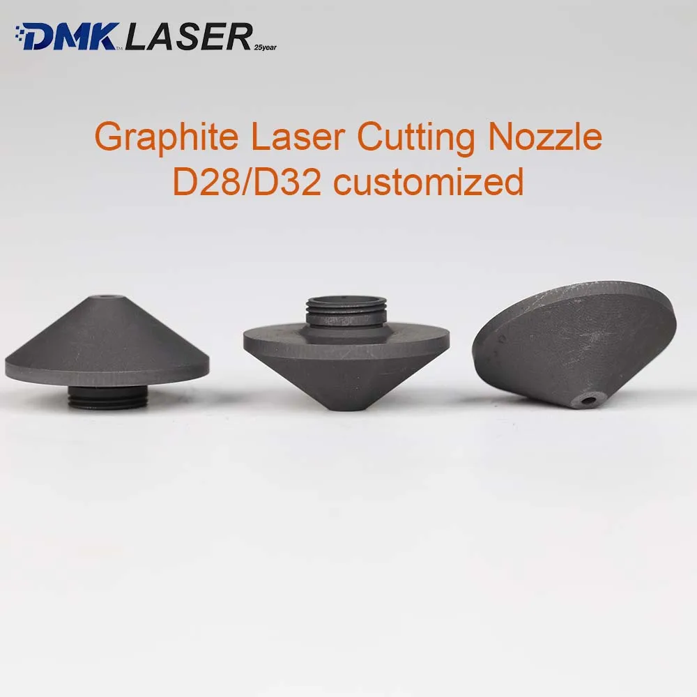

Customized Graphite Laser Cutting Nozzle D28/D32 For Raytools WSX BOCI Precitec OSPRI Au3Tech Bodor HANS HSG Laser Cutting Head