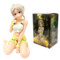 Anime Unemployed Reincarnation Character Swimsuit Hilufiette Figurine Anime Beautiful Girl Sitting Figurine PVC Model Decoration