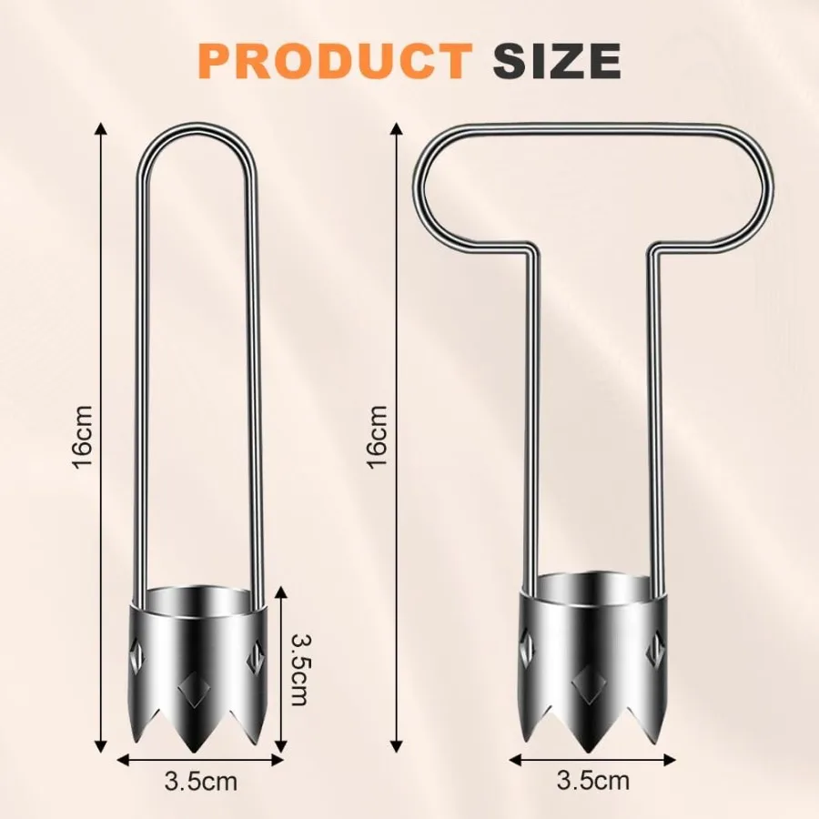 Multifunctioneel roestvrijstalen fruit- en groentekernverwijderaar voor keukengadget 2025, nieuw ontwerp rode bel peperzaad C
