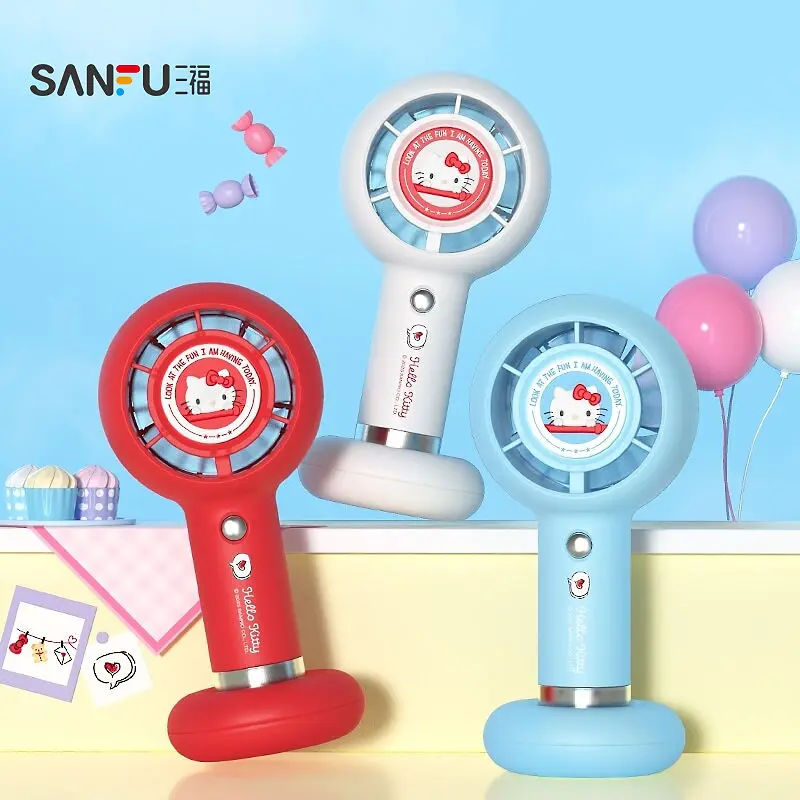 

Summer Ins Sanrio Hello Kitty Anime Kawaii Ins Fashion Mini Fan Cute Cartoon Pendant Handheld Fan Lovely Gifts for Kids