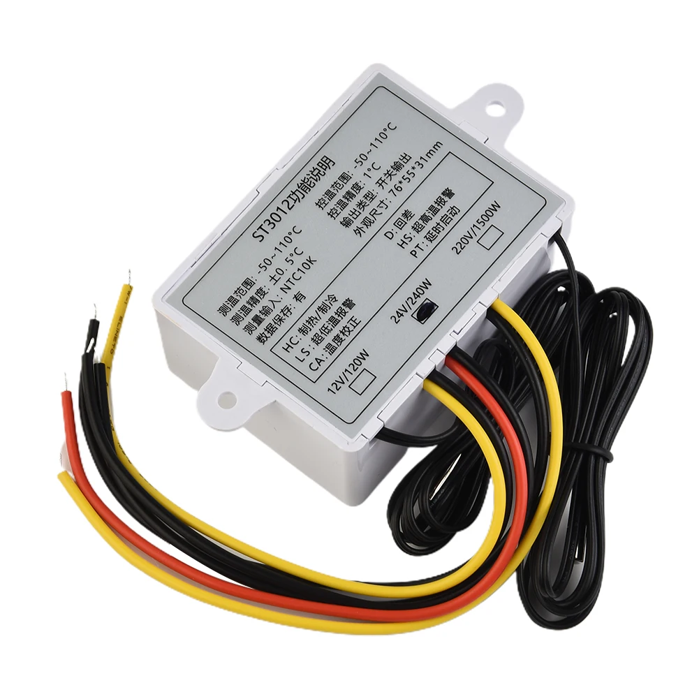 Termostato elettronico Termostato 12V 24V DC 230V Risparmio dati Display digitale Riscaldamento Raffreddamento Controllo Termostato microcomputer