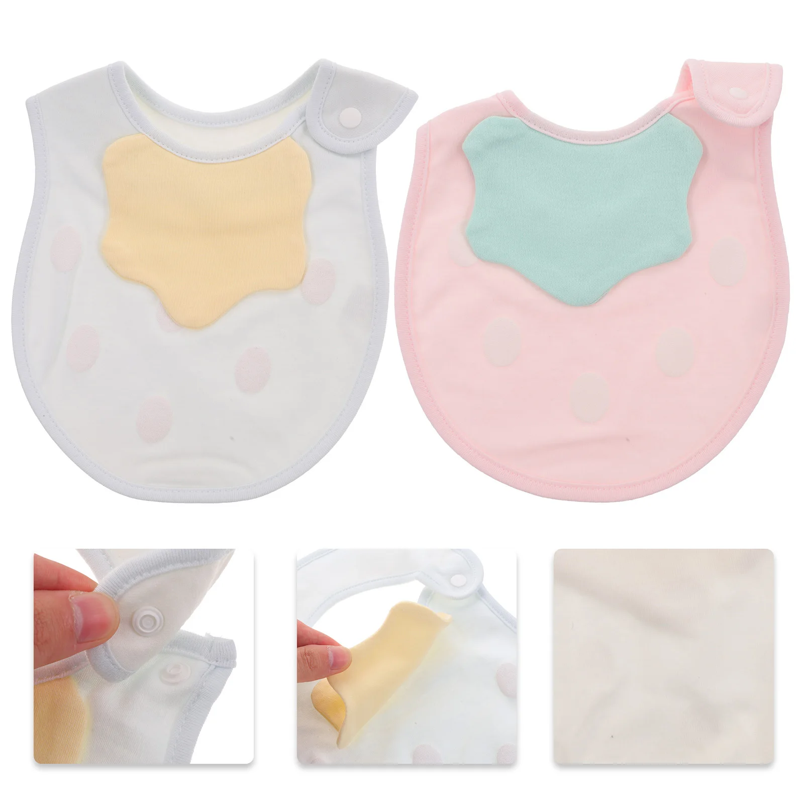 

2 шт. детские клубничные нагрудники, удобные хлопковые впитывающие нагрудники, предотвращающие слюниние, нагрудник для кормления для младенцев, нагрудник для прорезывания зубов