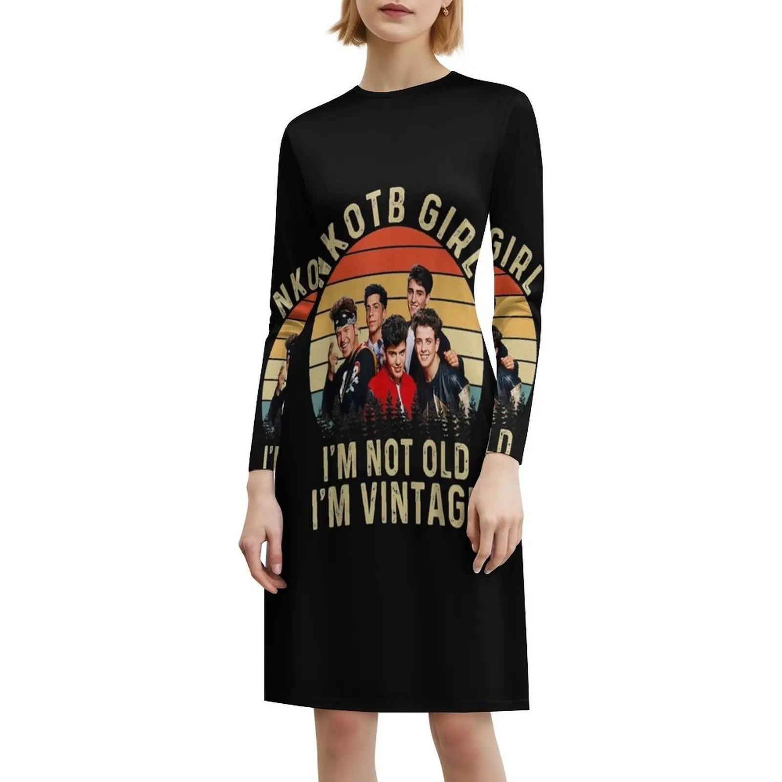 جديد أطفال فتاة أنا لست قديمًا أنا فستان كلاسيكي على الطراز الكوري للنساء فستان كاجوال أنيق للحفلات أو الارتداء اليومي Nkotbs أطفال جديد