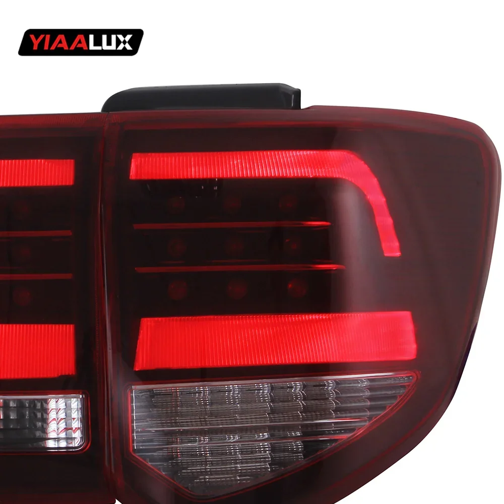 Pair Of Car Tail Light Assembly For Toyota Fortuner 2012 2013 2014 2015 LED Brake Signal Light Tuning Parts Car Rear Lamp System