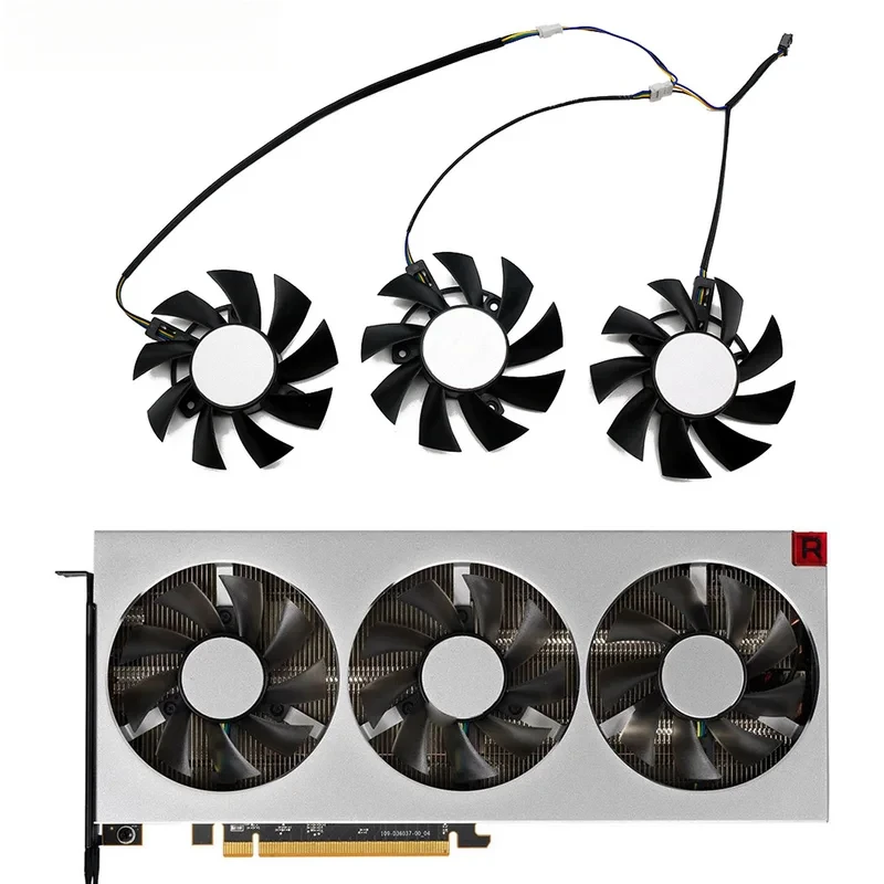 75MM 4Pin GPU Cooling Fan FD8015H12S 12V 0.32A For XFX AMD Radeon VII Graphics Video Card