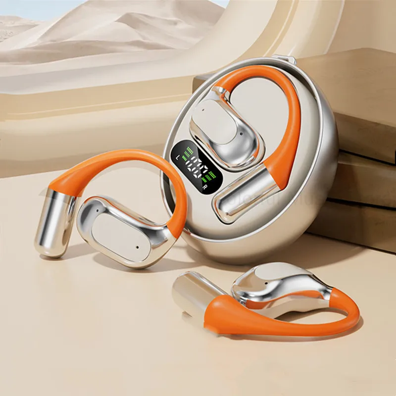 

2025 AI-переходник Bluetooth-наушники Вращающиеся ушные крючки Беспроводные наушники OWS Спортивные наушники с микрофонами Сенсорное управление