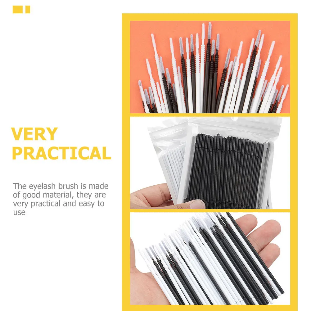 400 قطعة مسحات صغيرة يمكن التخلص منها أدوات تنظيف الرموش لتطعيم الحاجب فرش قضيب صغير طقم مكياج تجميل للنساء #1