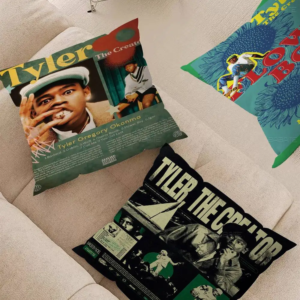 

Rapper T-Tyler T-The C-Creator Decorative Room Aesthetics Pillow Case Home Decor Bedroom Sofa Bed Couch Pillow Cover 45x45