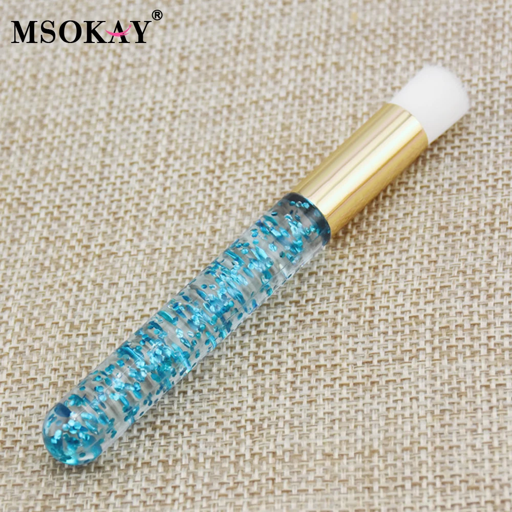 MSOKAY  Eyelash Extension Cleaning Brush Gold Nose Black Head Foam Clean Remover Grafting Lashes Shampoo Applicator Makeup Tools