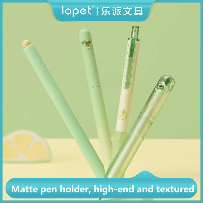 Lopet 4pcs Gel Pen Combo Set 0.5mm INS High Value Student Exam Brush Pens, Safe Non-Toxic Decompression Fragrance Write Supplies