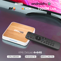 MECOOL TV Box Media Player KM6 Wifi 6 Google Certified Android 10.0 4GB 64GB Amlogic S905X4 1000M LAN BT 5.0 Smart Set Top Box