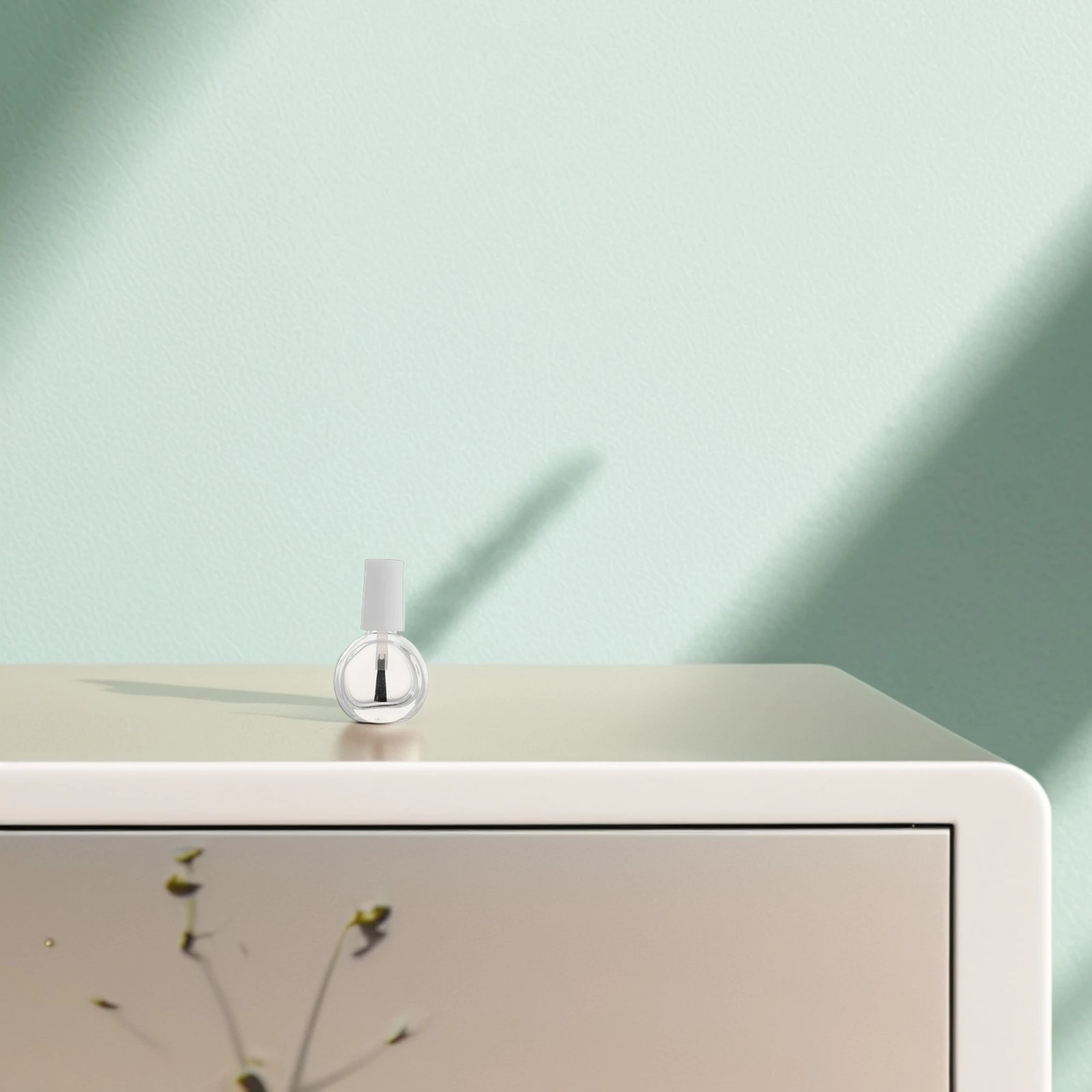 10 قطعة زجاجات طلاء الأظافر الفارغة حاويات زجاجية شفافة قابلة لإعادة الملء مع غطاء فرشاة محمول لمجموعة أدوات تخزين عينات فن الأظافر