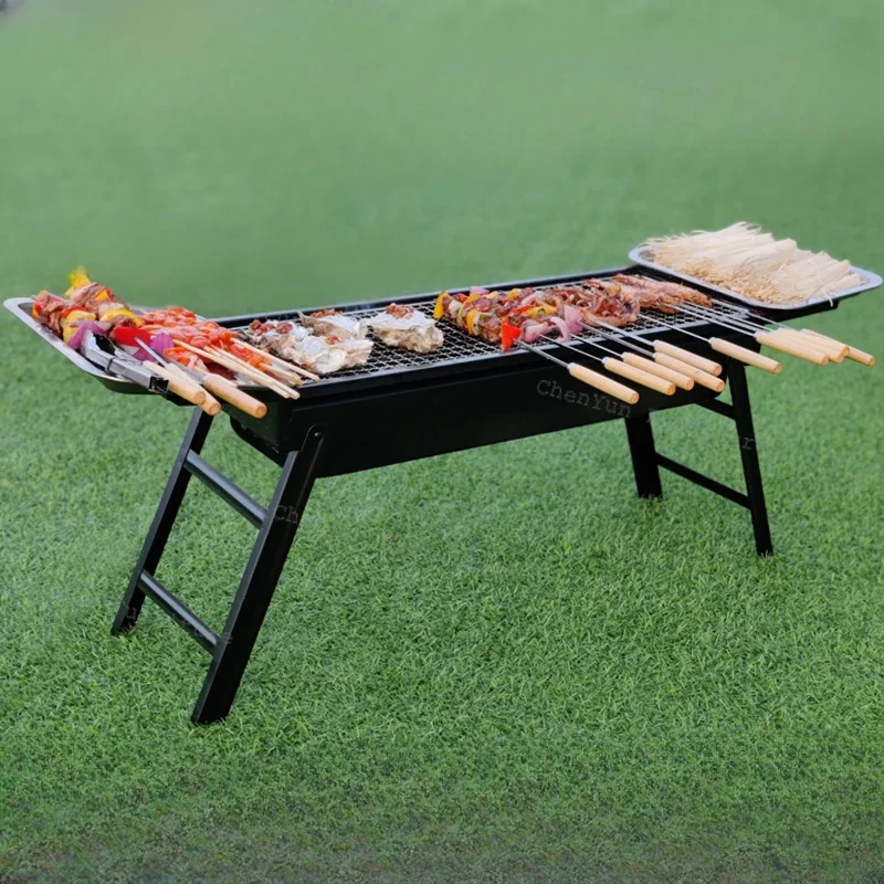 

Camping Barbecue Outdoor Stove Picnic Kebab Furniture Stainless Steel Portable Outdoor Stove Minitype Fold Branden Van De Oven